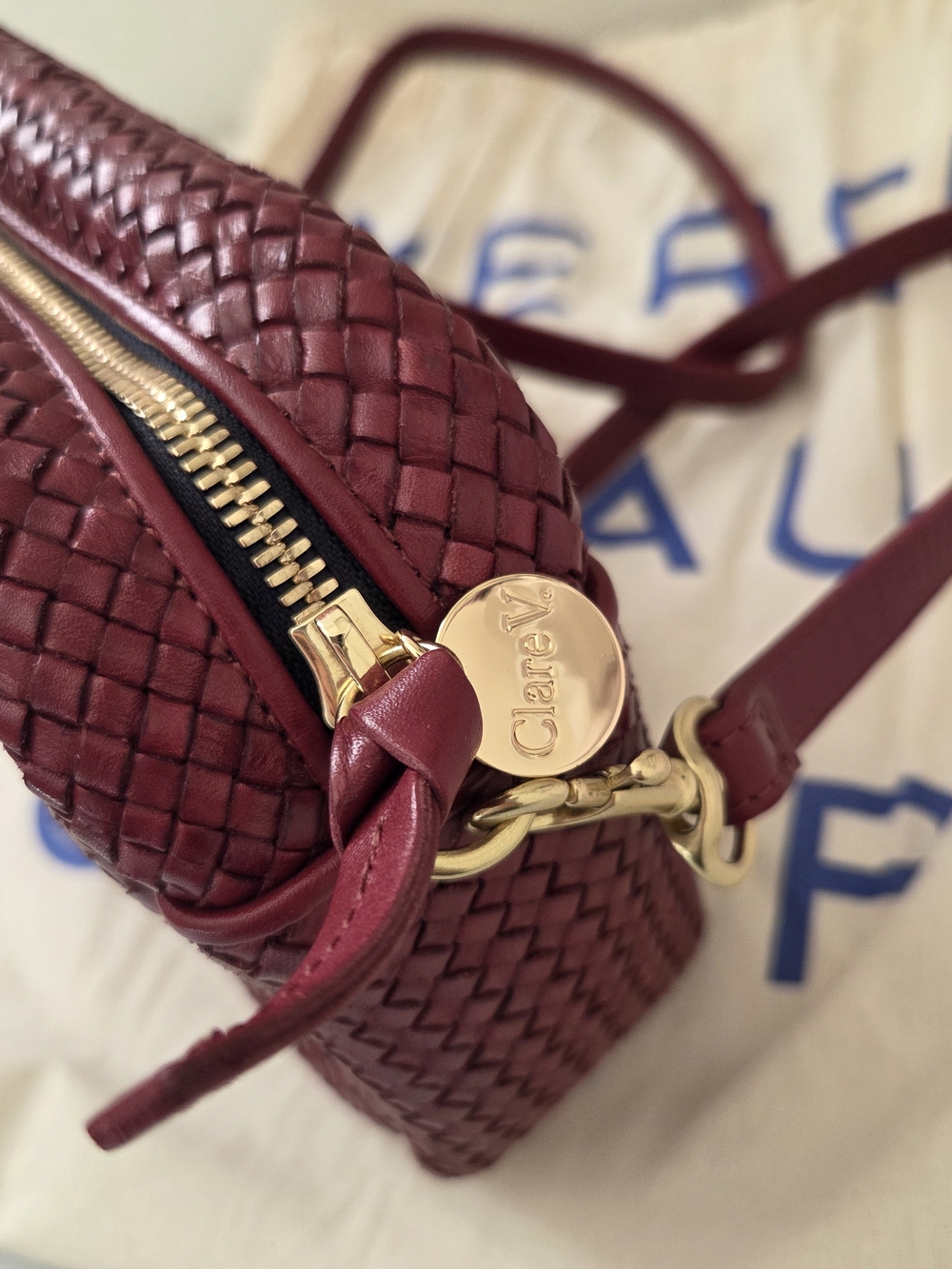 Clare V. Marisol Woven Leather Crossbody Bag - Picture 5 of 10